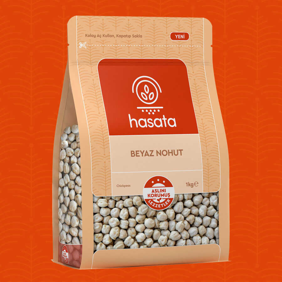 Hasata Beyaz Nohut (1 Kg) - 1