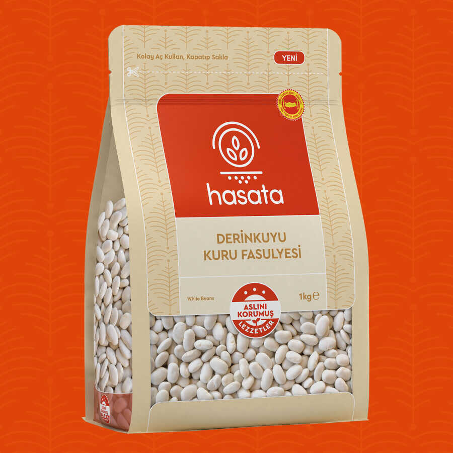 Hasata Derinkuyu Kuru Fasulyesi (1 Kg) - Hasata