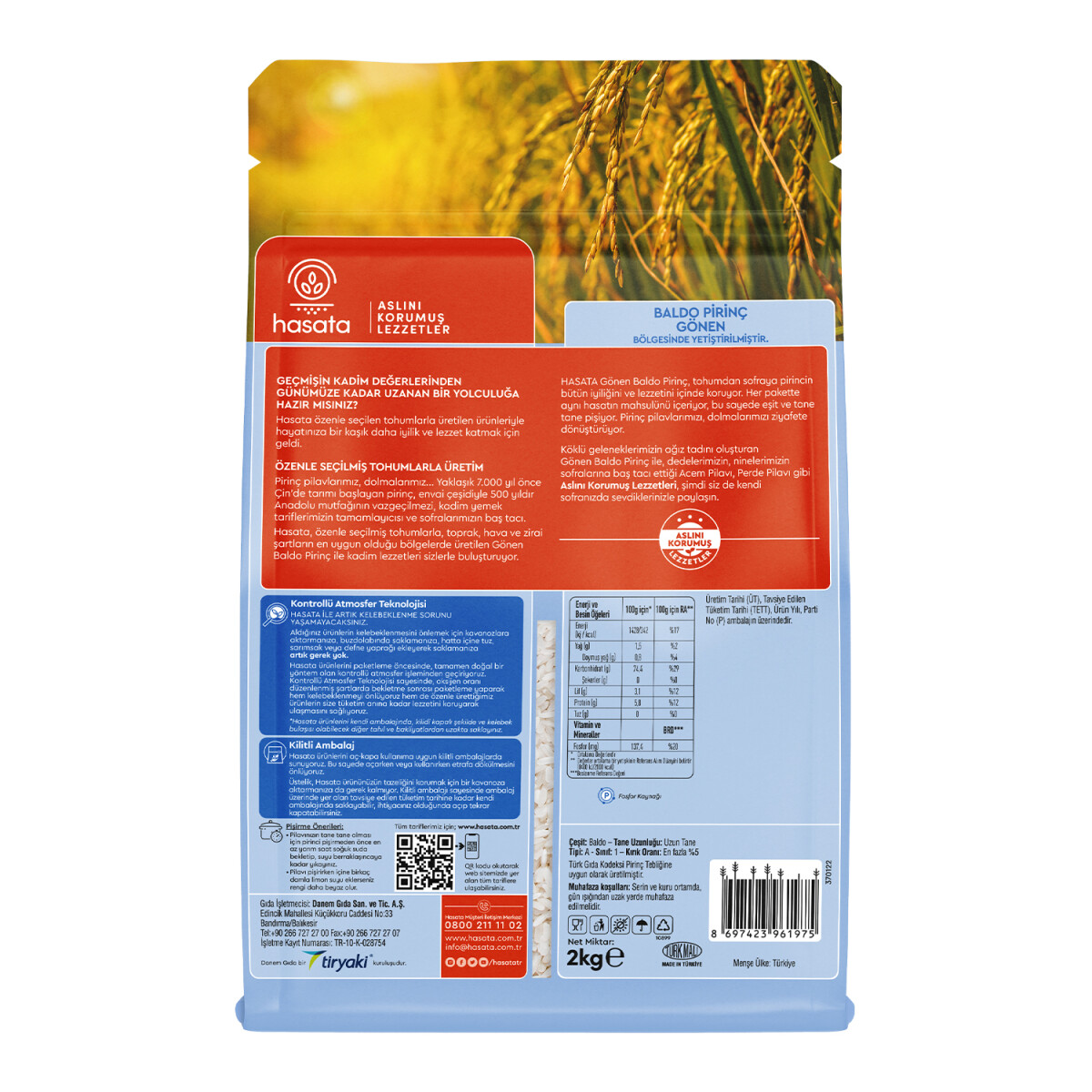 Hasata Gönen Baldo Pirinç (2 Kg) - 4