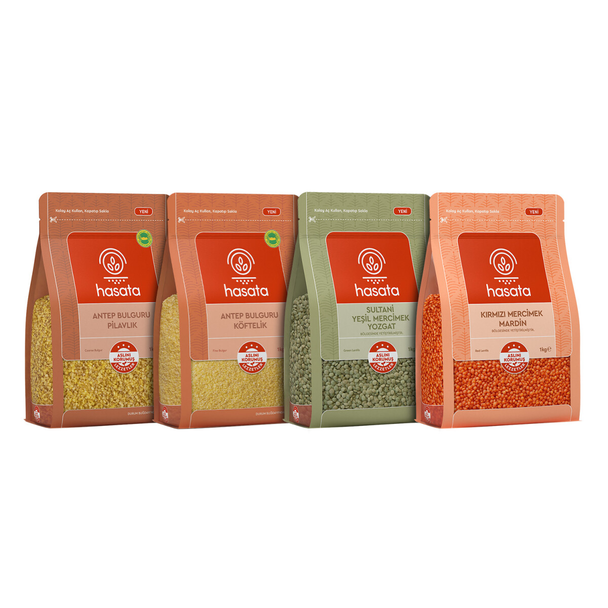 Hasata Antep Bulguru - Mercimek Paketi (4 Kg) - 1