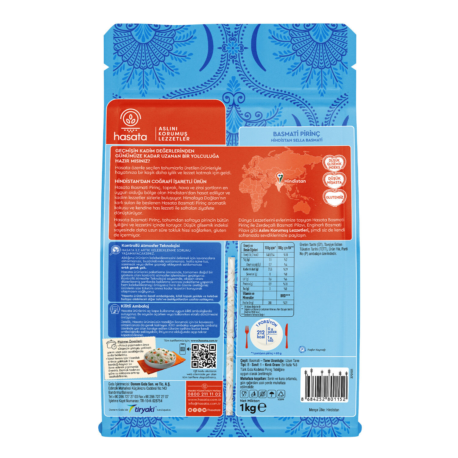 Hasata Basmati Pirinç (1 Kg) - 4