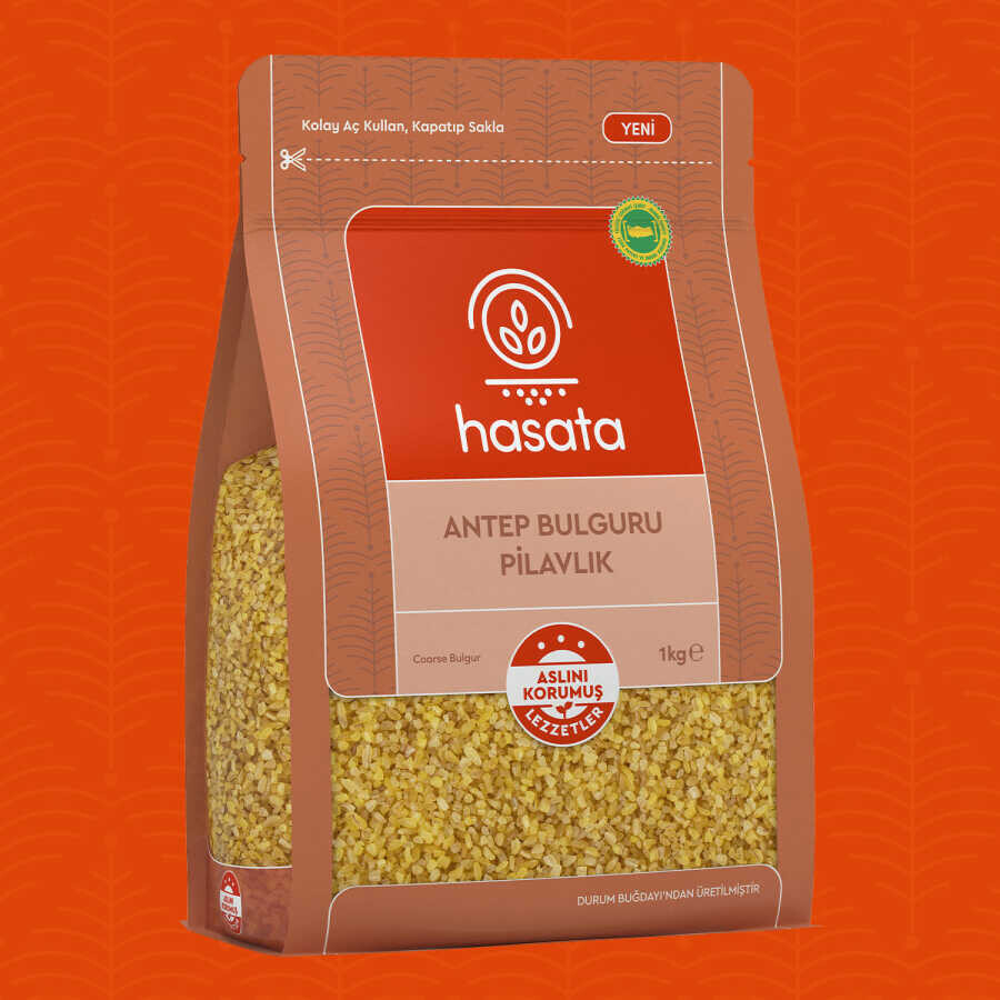 Hasata Antep Coarse Bulgur 1 KG - Hasata