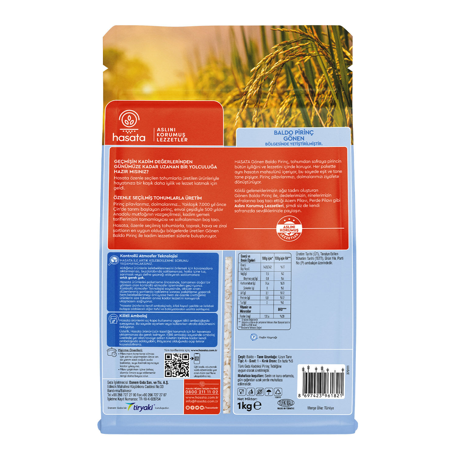 Hasata Gönen Baldo Rice 1kg - 4