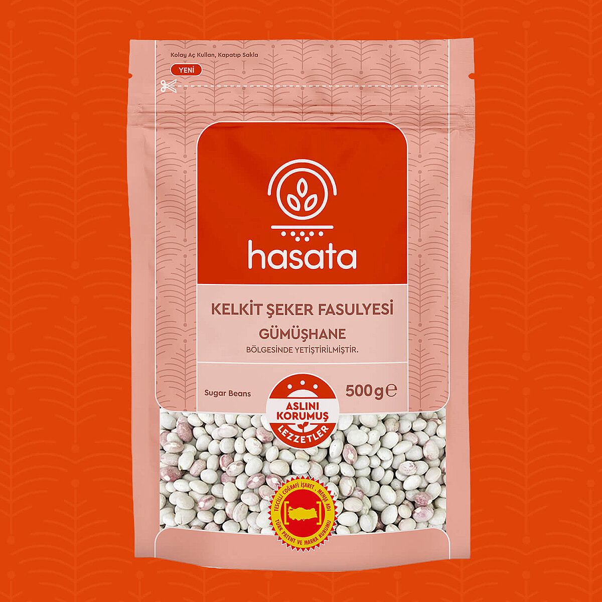 Hasata Gümüşhane Kelkit Şeker Fasulyesi 500 g - Hasata (1)