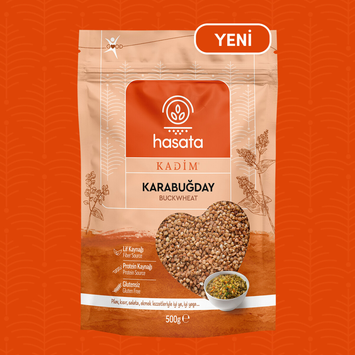 Hasata Kadim Karabuğday 500 g - Hasata