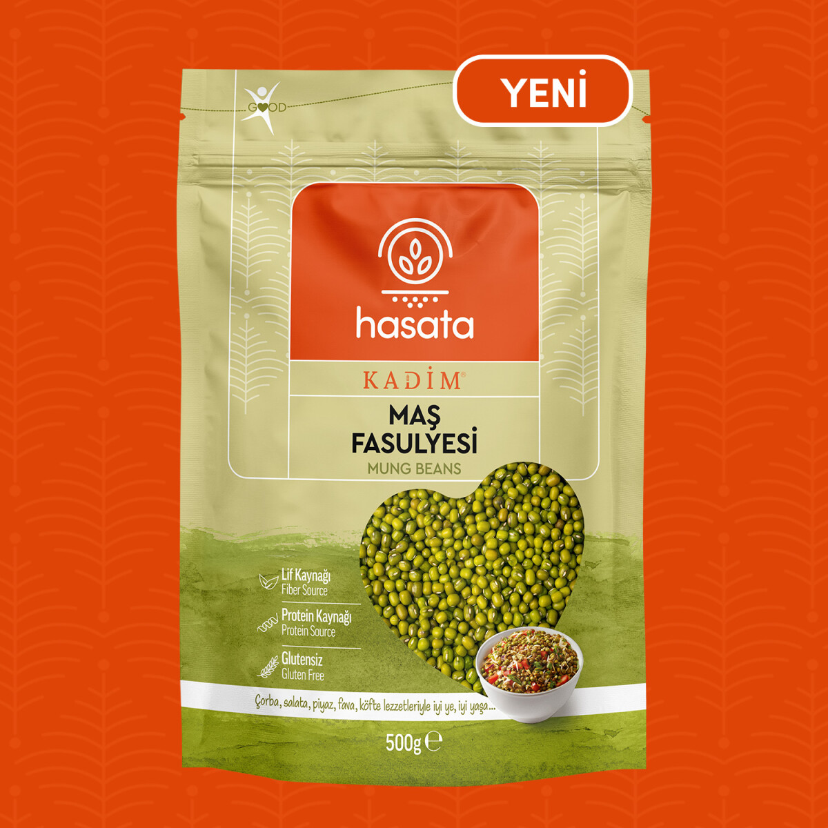 Hasata Kadim Maş Fasulyesi 500 g - Hasata