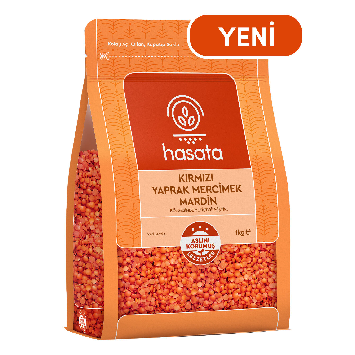 Hasata Mardin Kırmızı Yaprak Mercimek (1 Kg) - 3