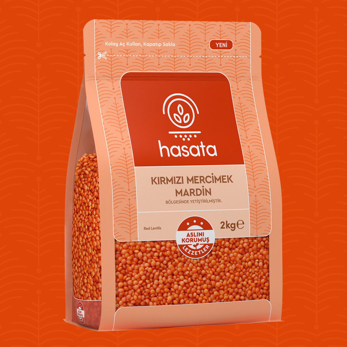 Hasata Mardin Red Lentils 2 KG - Hasata