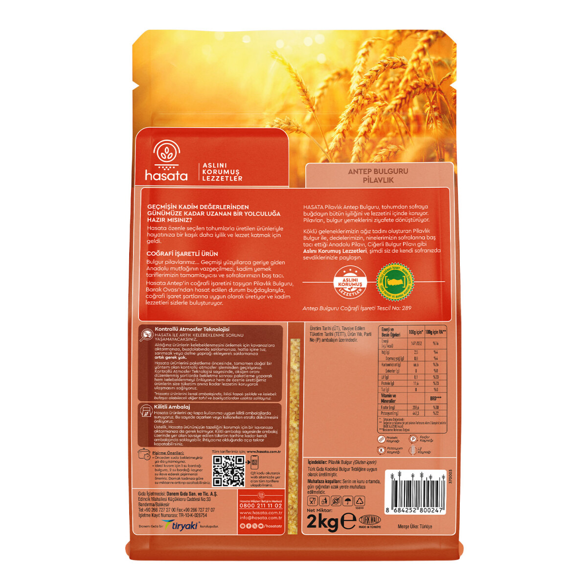 Hasata Pilavlık Antep Bulguru (2 Kg) - 4