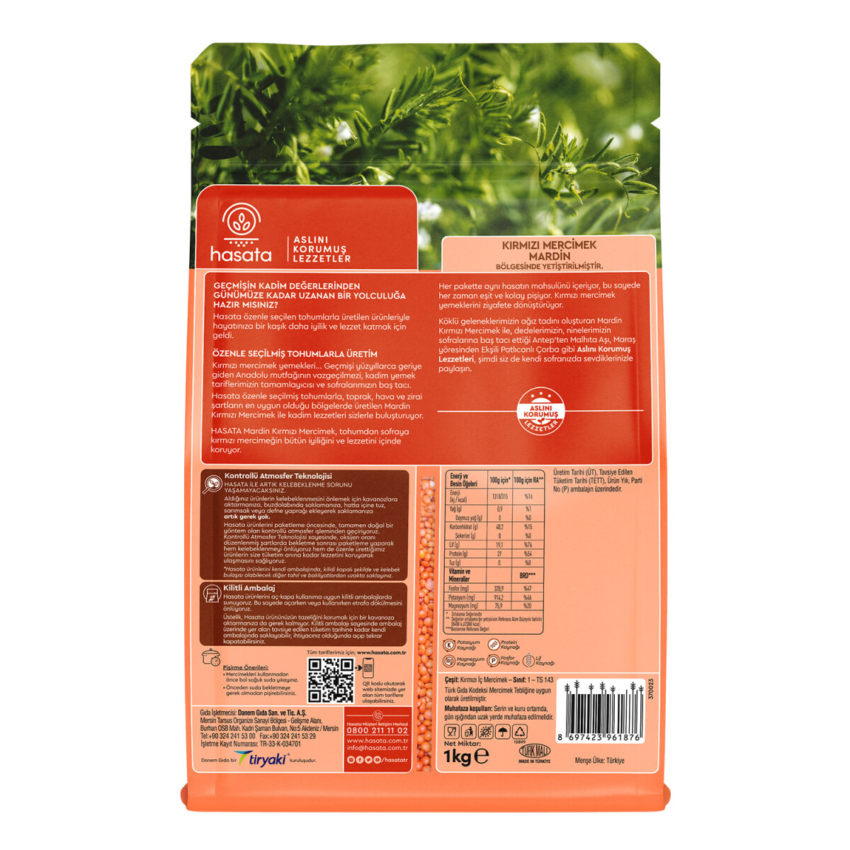 Hasata Mardin Kırmızı Mercimek (1 Kg) - 4
