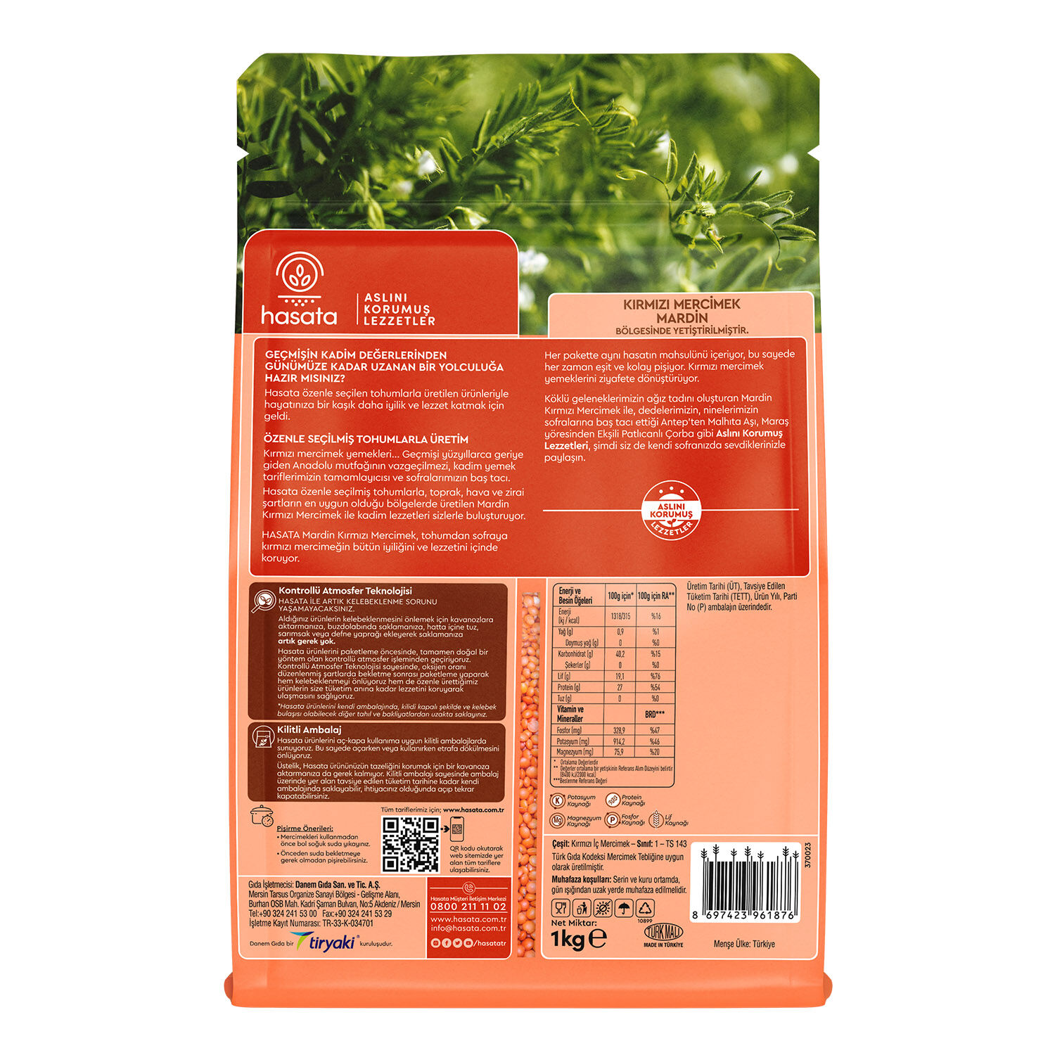 Hasata Mardin Kırmızı Mercimek (1 Kg) - 4