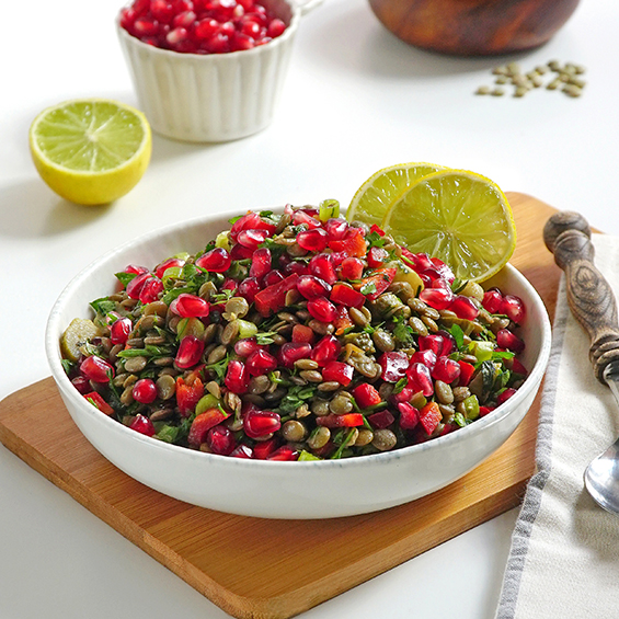 NARLI YEŞİL MERCİMEK SALATASI