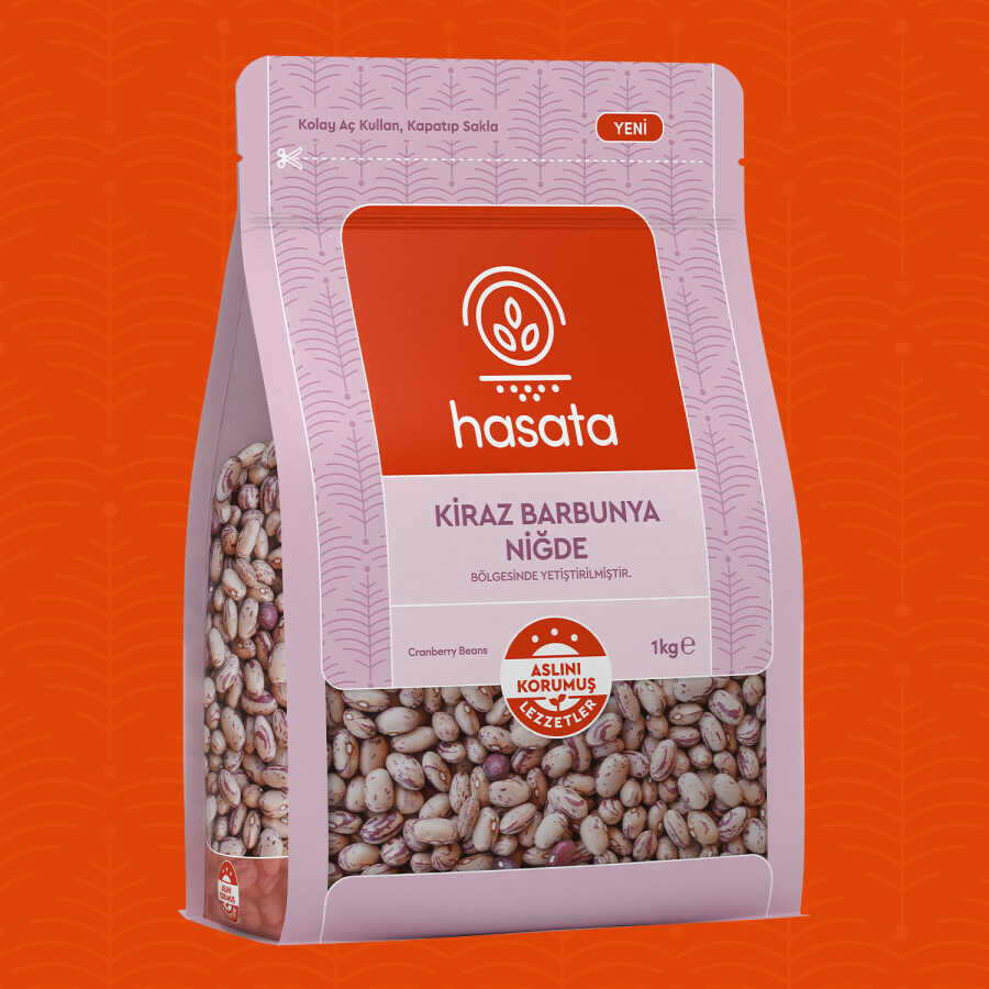 Hasata Niğde Kiraz Barbunya (1 Kg) - Hasata