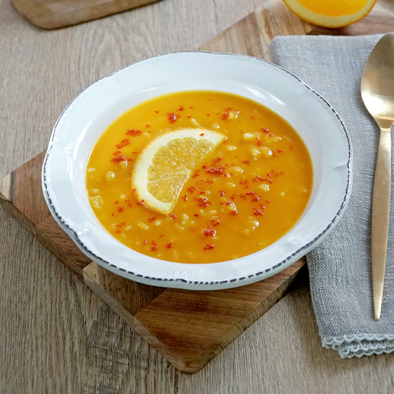 CARROT SOUP WITH ORANGE