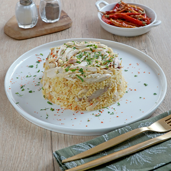 ŞEHRİYELİ TAVUKLU BULGUR PİLAVI