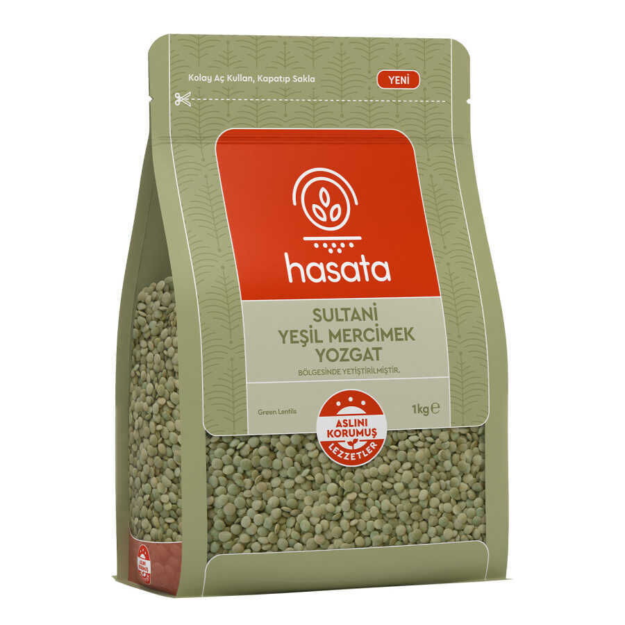 Hasata Yozgat Sultani Yeşil Mercimek (1 Kg) - 3